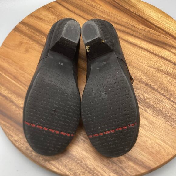 Miz Mooz Sandals Womens Size 9.5 Black Leather Casual Mary Jane Y2K Comfort - Picture 7 of 9